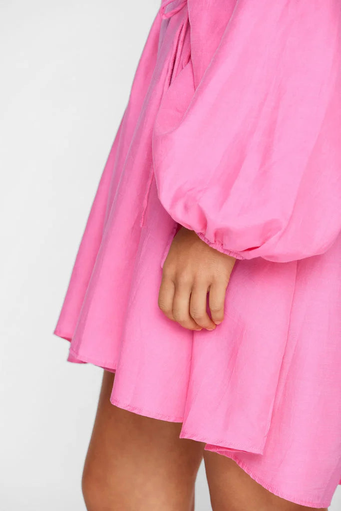 %shop_name_% Mikoh_Rosita Cotton Silk Oversized Long Sleeve Mini Dress _ Swimwear_ 
