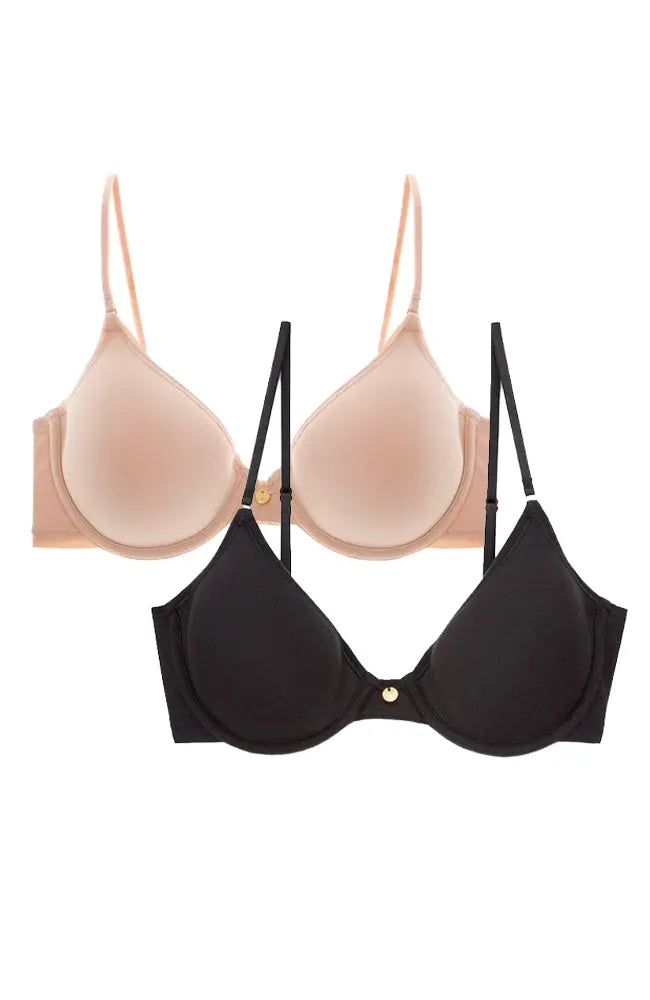 Understated Contour Bra Pack of Two – SHEER