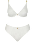 Orchids Push-Up Bra and Tanga Set