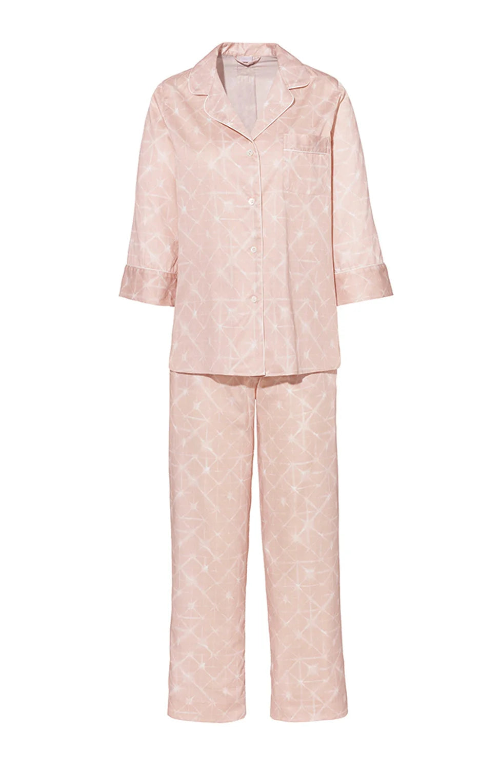 %shop_name_% Zimmerli_Cotton Sateen Print Pajama Cropped Set _ Loungewear_ 2880.00