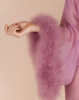 %shop_name_% Gilda & Pearl_Diana Silk and Marabou Feather Robe _ Loungewear_ 
