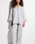 %shop_name_% Zimmerli_Feminine Stripes Pajama Cropped Set _ Loungewear_