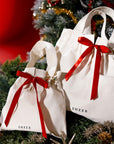 Holiday gift tote with 3 charms