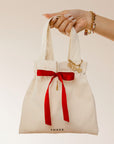 Holiday gift tote with 3 charms