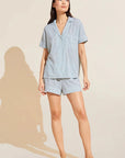 %shop_name_% Eberjey_Nautico Shortie Pajama Set _ Loungewear_