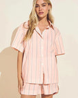 %shop_name_% Eberjey_Organic Sandwash Cotton Printed Short Pajama Set _ Loungewear_ 580.00