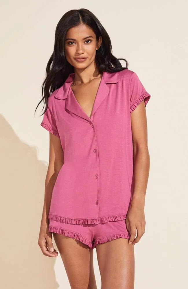 %shop_name_% Eberjey_Ruthie Short Sleeve Ruffle Pajama Set _ Loungewear_ 