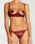 %shop_name_% SHEER_Seraphine Quarter Cup Bra and Open Knicker Set _ _