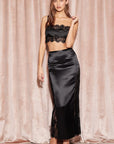 %shop_name_% SHEER_Silk and Lace Bandeau Top and Insert Maxi Skirt Set _ _