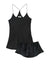 %shop_name_% Olivia von Halle_Bella Jet Black Silk Camisole & Shorts _ Loungewear_ 2280.00