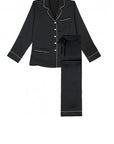 %shop_name_% Olivia von Halle_Coco Jet Black Silk Pajama Set _ Loungewear_ 3990.00