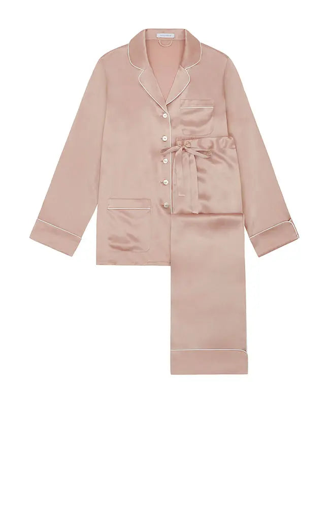 %shop_name_% Olivia von Halle_Coco Oyster Ivory Silk Pajama Set _ Loungewear_ 3990.00