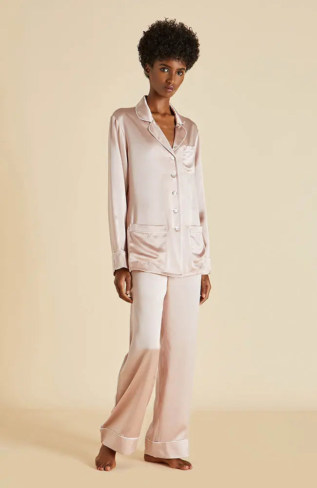 %shop_name_% Olivia von Halle_Coco Oyster Ivory Silk Pajama Set _ Loungewear_ 3990.00