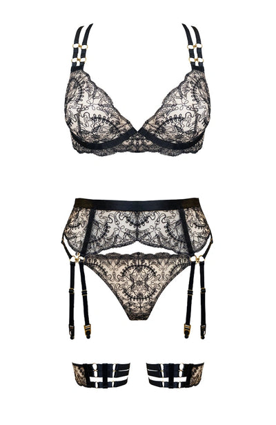 %shop_name_% SHEER_Cymatic Plunge Wire Bra Set _ _ 