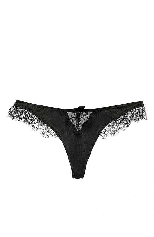 Kiki de Montparnasse - Lace Inset Thong – SHEER