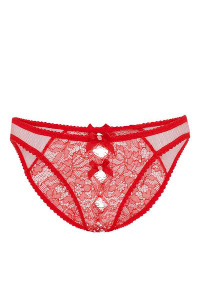 L'Agent by Agent Provocateur Grace No Ouvert Bodysuit in Red