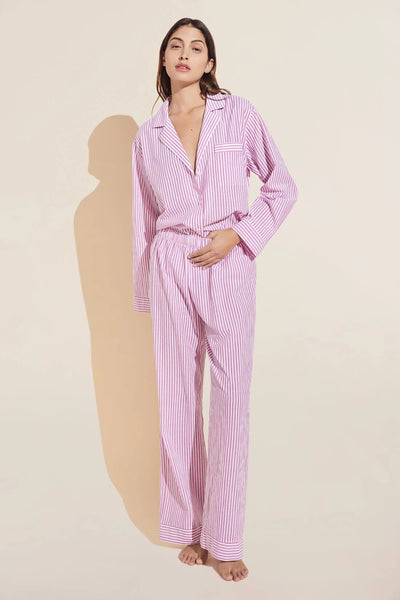 %shop_name_% Eberjey_Organic Sandwashed Cotton Long Pajama Set _ Loungewear_ 