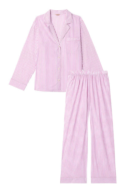 %shop_name_% Eberjey_Organic Sandwashed Cotton Long Pajama Set _ Loungewear_ 