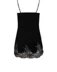 %shop_name_% Fleur of England_Signature Black Lace Silk Babydoll _ Loungewear_ 2200.00