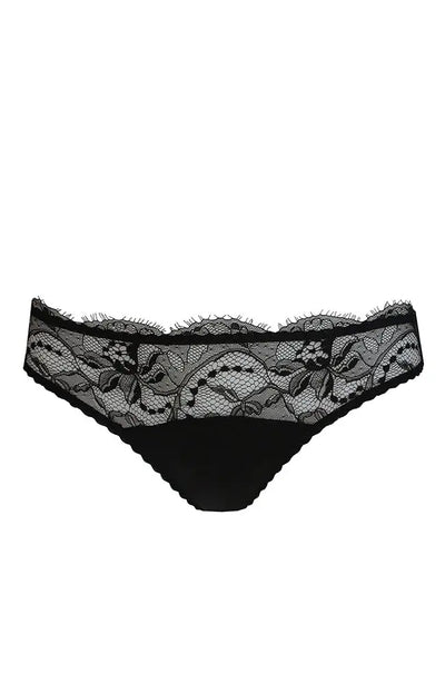 %shop_name_% Fleur of England_Signature Black Lace Thong _ Underwear_ 880.00