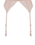 %shop_name_% Fleur of England_Signature Blush Lace Silk Suspender Belt _ Underwear_ 1100.00