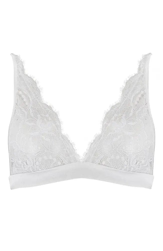 Fleur of England - Signature White Boudoir Bra – SHEER