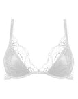 %shop_name_% Fleur of England_Signature White Lace Padded Plunge Bra _ Bras_ 1200.00